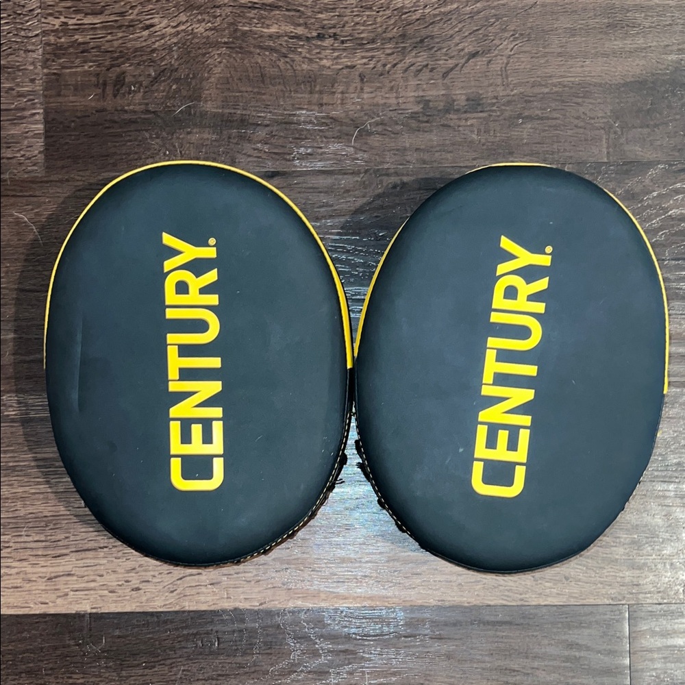 Century Black and Yellow Punch Mitts